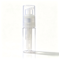 Vente en gros de flacons pulvérisateurs en plastique PET transparent de 60 ml, 80 ml, 120 ml pour soins de la peau, shampooing, poudre de talc pour bébé, shampooing sec en poudre