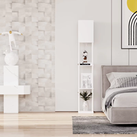 Lampadaire LED carré moderne avec lumière à intensité variable et 3 températures de couleur pour abat-jour en bois d'angle de salon et étagères de chargement