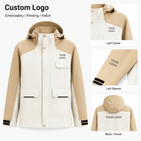 Veste d'hiver 3-en-1 détachable pour homme et femme, nouveau design, avec logo personnalisé, doublure polaire, fermeture éclair, coupe-vent, pour la montagne et les activités de plein air