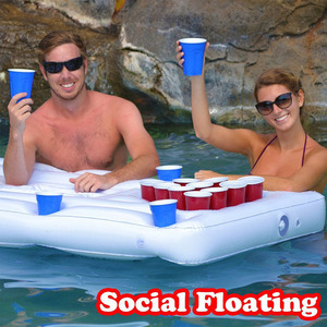 <span class=keywords><strong>Table</strong></span> flottante gonflable pour piscine avec 20, 22 ou 24 emplacements pour gobelets, support <span class=keywords><strong>de</strong></span> boissons flottant et plateau <span class=keywords><strong>de</strong></span> jeu <span class=keywords><strong>de</strong></span> <span class=keywords><strong>ping</strong></span>-<span class=keywords><strong>pong</strong></span> pour fêtes au bord <span class=keywords><strong>de</strong></span> la piscine et divertissements aquatiques - Product Image 4