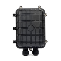 FTTH 12 24 48 Core 2 Port Optical Fiber Cable Joint Closure IP65 12 Fiber Horizontal Splice Box Enclosure