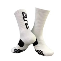 Chaussettes de sport athlétiques unisexes Elite Crew Cushion - Tricotées, respirantes, écologiques, personnalisables pour jeunes et adultes, course à pied