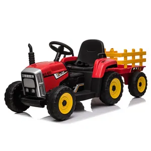 Traktör binmek römork ile elektrikli araç çocuk oyuncak araba araba