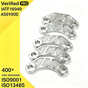 Supports de liaison à double alésage en aluminium usiné CNC de précision sur mesure, robustes / Joints de liaison de qualité course - Product Image 1
