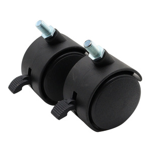 Shengyuan Swivel Caster 50mm M8 Thread With Brake Silent Furniture Wheel - Product Image 3