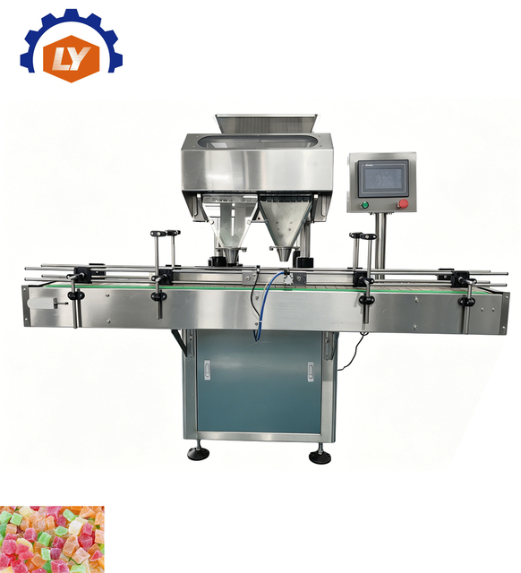 YL-16 Industrial Gummy Candy Counter Machine Continuous Automatic Soft Sweets Granule Count Fill Equipment for Food Factory