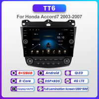 MEKEDE Android 11 8Core GPS Autoradio Navigation Auto Audio Für Honda Accord7 2003-2007 WIFI 4G QLED 360 Kamera Auto Video BT 5.0