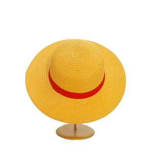 Sombrero de Paja SOLPOP de Luffy, Disfraz de Anime, Sombrero de Paja de Verano para Adultos, Cosplay de Pirata, Accesorios de Cosplay, Sombrero Panamá con Cinta Roja - Product Image 5