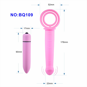 Hot <span class=keywords><strong>Sell</strong></span> Sex Produkte Doppel Penis Ringe Paare Vibrator Kondom G-Punkt Dildo Vibrator Sexspielzeug Für Frau Männlich Anal Plug - Product Image 5