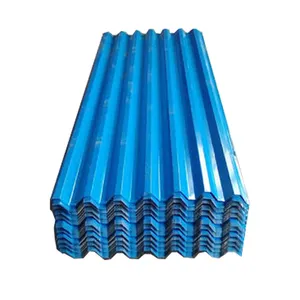 Hoja de techo corrugado azul de alta calidad PPGI Hoja galvanizada corrugada Techo de zinc GI bobina de acero/ppgi/recubierto de color