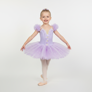 Robe de tutu de ballet lavande pour enfants, costume de ballerine violet pour filles, tutu professionnel pour scène et compétition - Product Image 2