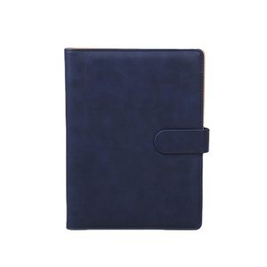 Carnet à anneaux en cuir avec <span class=keywords><strong>porte</strong></span>-stylo, couverture rigide reliée, format A5, avec boucle - Product Image 2
