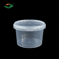 Gobelet à soupe en plastique avec couvercle, 8/12/16/24/32 oz, taille standard, qualité alimentaire PP, anti-fuite, compatible micro-ondes, récipient à soupe jetable