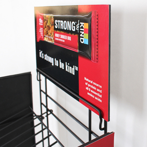 Sàn kim loại <span class=keywords><strong>Rack</strong></span> hiển thị bảy lớp Snack kệ với Hooks cho chip kẹo Biscuit bán lẻ Showcase trong siêu thị cửa hàng tạp hóa - Product Image 2