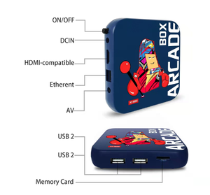 2.4G contrôleur sans fil Arcade Box <span class=keywords><strong>Super</strong></span> Console 4K HD Console de jeu vidéo TV BOX pour PS1/DC 33000 jeux classiques rétro - Product Image 6