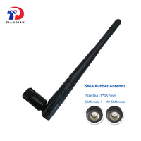 Enrutador externo Antena WiFi Omni 5dBi MHF4 Ufl Pato de goma pelado Antena WiFi de 2,4 GHz