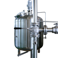Cuve de mélange en acier inoxydable grande capacité avec agitateur supérieur jusqu'à 20 000 L