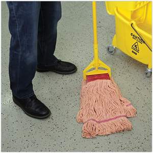 Cabezal de Mopa Húmeda Grande Naranja Boardwalk BWK503OR Super Loop, 100% Algodón/Fibra Sintética, 12/Caja - Product Image 2