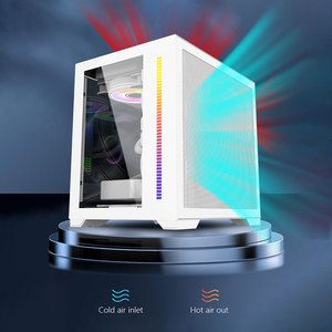 Alta calidad RGB ATX <span class=keywords><strong>Gaming</strong></span> PC Computadora de escritorio Marco de aluminio <span class=keywords><strong>CPU</strong></span> Gabinete y Torres Chasis - Product Image 6