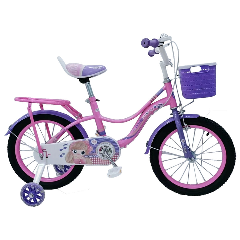 HyPod Kids Ride on Bicycle for Girls 6-8 Years Pink Steel Frame ...