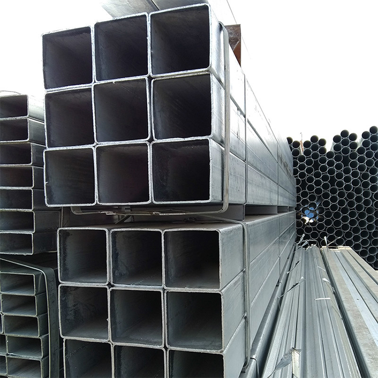 40x40mm Hot Dipped Galvanized Round Square Tube 4x4 Inch Galvanized Square Steel Pipe GI Tube