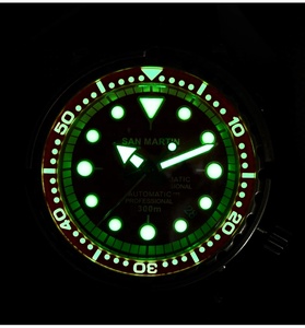 Reloj de Buceo Automático San <span class=keywords><strong>Martin</strong></span> de Acero Inoxidable 316L, Resistente al Agua hasta 30 atm, Luminoso, con Movimiento NH35, Envío Gratuito, Disponible en Varios Colores - Product Image 5