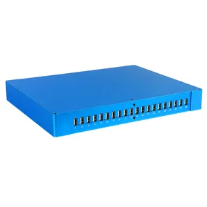 Sipolar SH2-20 industrial 200W alimentado alumínio 20 port multi dispositivo usb cobrando hub docking station com software livre