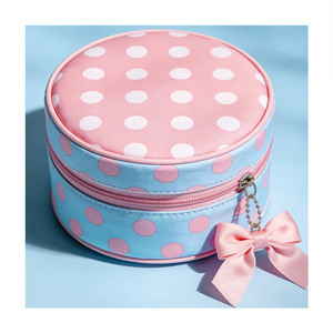 Trousse de Maquillage Artistique <span class=keywords><strong>en</strong></span> Toile Peinte à la Main, Organisateur de Maquillage Vibrant et Coloré, Pochette de Toilette Portable pour Femme - Product Image 2
