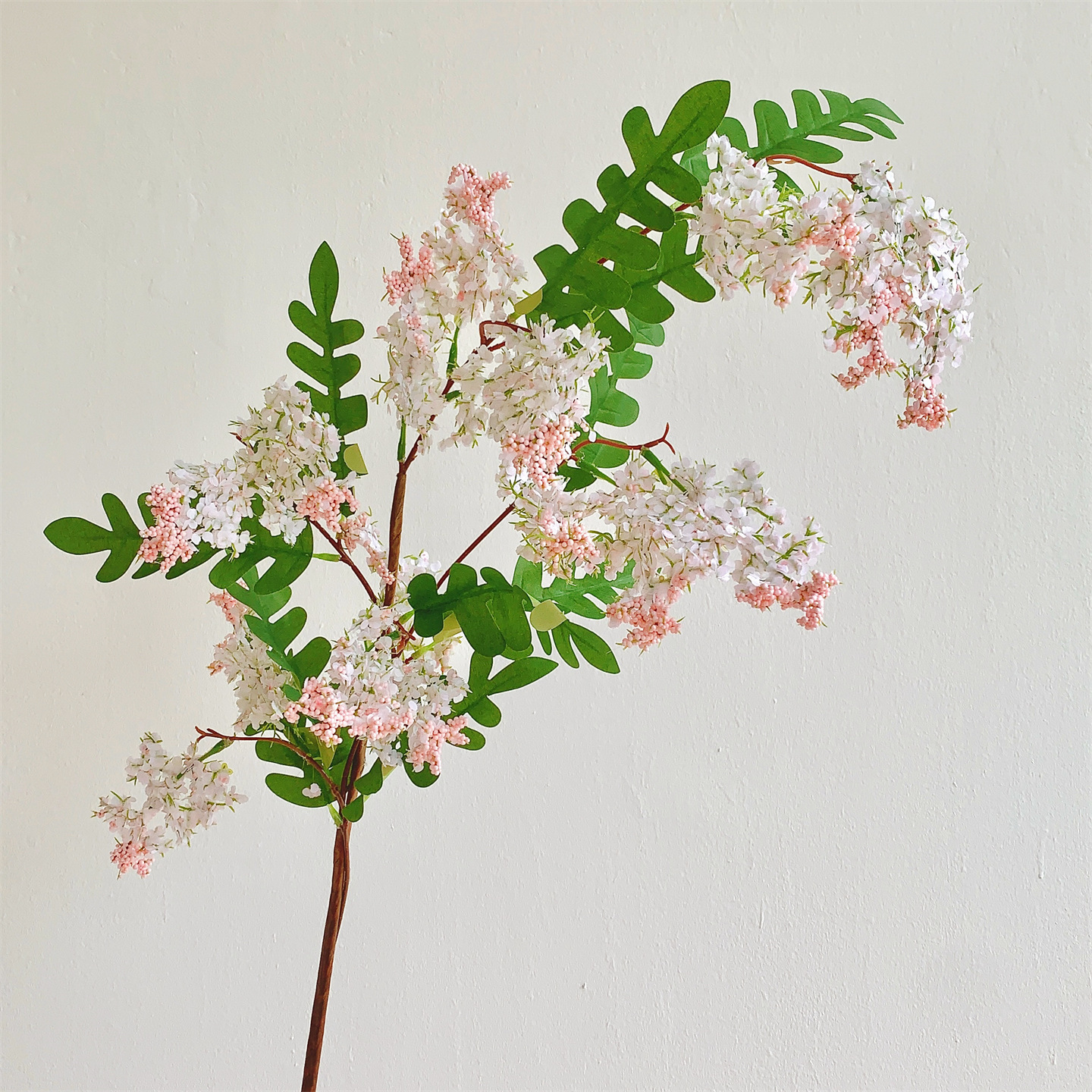 Une branche rose clair