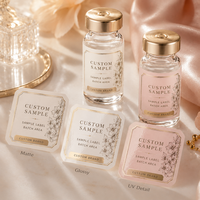 Étiquettes personnalisées imperméables pour flacons de sérum cosmétique à base de peptides, autocollants pour petits échantillons, impression en rouleau pour emballage
