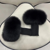 Calentador de Muñeca de Piel de Zorro Auténtica de Alta Calidad para Mujer, Brazalete, Guante, Venta Caliente