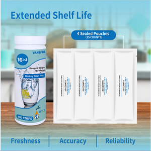 Alat tes air minum Strips17 in 1 Kit tes <span class=keywords><strong>e</strong></span> coli penguji air rumah minum - Product Image 6