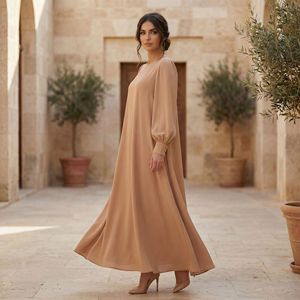 26 Nuevos Vestidos de Noche Árabes de Dubái para Mujer, Sólidos y Sensuales, de Lujo Ligero, de Poliéster, Estilo Sudeste Asiático y Dubái - Product Image 3