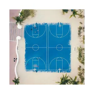 Futsal Sport Tile With Nonslip Waterproof Basketball Floor Tiles For All Ages Sports Flooring Systems Manufacturer