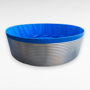 Tanque de Cría de Peces de Alta Resistencia, Lona de PVC, Sistema RAS, Acero Galvanizado, Certificado CE, Acuicultura al Aire Libre, Color Personalizado BANCY - Product Image 2