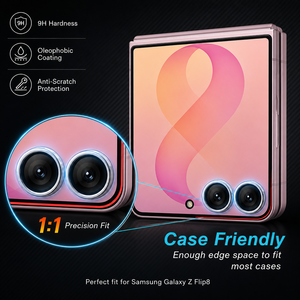 Protecteur d'objectif d'appareil photo <span class=keywords><strong>Samsung</strong></span> Z Flip8 Fold8 Fold8 Ultra avec kit d'installation, verre trempé AR 9H, kit anti-poussière - Product Image 4