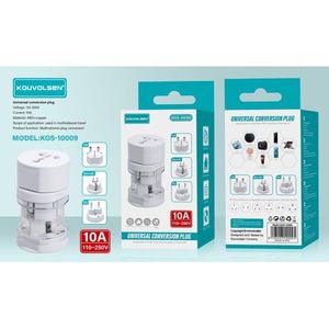 อะแดปเตอร์อเนกประสงค์ Kouvolsen 16A 110-240V ปลั๊กแปลงไฟสำหรับเดินทาง US UK AU - Product Image 2