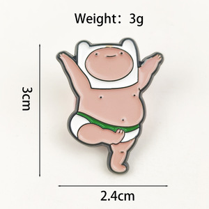 เข็มกลัดเคลือบฟินน์อ้วนตลกๆ, เข็มกลัด<span class=keywords><strong>การ์ตูน</strong></span> <span class=keywords><strong>Adventure</strong></span> <span class=keywords><strong>Time</strong></span>, เข็มกลัดอนิเมะน่ารักสำหรับติดกระเป๋าเป้, หมวก, เสื้อแจ็คเก็ต - Product Image 5