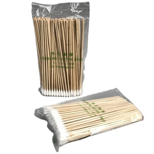 Hisopo <span class=keywords><strong>de</strong></span> Algodón Industrial Desechable <span class=keywords><strong>de</strong></span> un Solo Uso con Mango <span class=keywords><strong>de</strong></span> Madera <span class=keywords><strong>de</strong></span> 6 Pulgadas, Repuesto Huby CA-006 - Product Image 1
