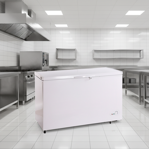 Congélateur coffre commercial portable <span class=keywords><strong>400L</strong></span> à ouverture par le haut, porte simple, pour crème glacée et aliments froids, idéal pour la maison et la salle à manger (ODM/OEM) - Product Image 3