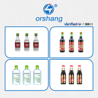 Ligne de production de bouteilles en plastique Orshang entièrement automatique contrôlée par PLC pour le remplissage, le bouchage et l'étiquetage d'encre, de boissons, d'eau et d'huile