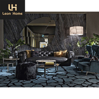 Canapé de luxe de style américain de haute qualité Canapé en cuir de luxe italien contemporain