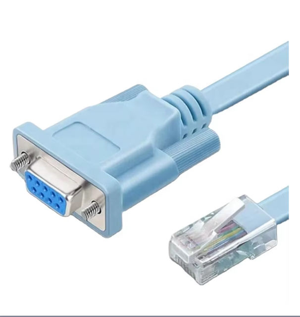 RS232 Serieal DB9 To RJ45 Cables Female To Male Connectors for Console Cable