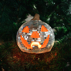 Venta al por Mayor de Bolas de Discoteca LED Personalizadas con Forma de <span class=keywords><strong>Calabaza</strong></span>, <span class=keywords><strong>Calabaza</strong></span> de Cristal Brillante para Decoración de Fiestas de Halloween - Product Image 1