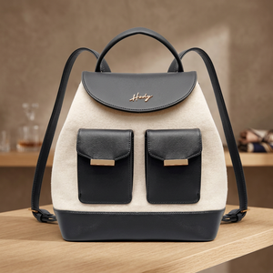 Women Fashion <b>Waterproof</b> <b>Backpack</b> Korean Style Premium Canvas Synthetic Leather Casual <b>School</b> 2025 All Seasons - Product Image 3