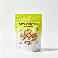Sacs de stockage de nourriture pour animaux de compagnie très résistants 15 kg 20 kg, pochettes à fond plat personnalisées avec fermeture robuste pour l'emballage de nourriture pour grands chiens
