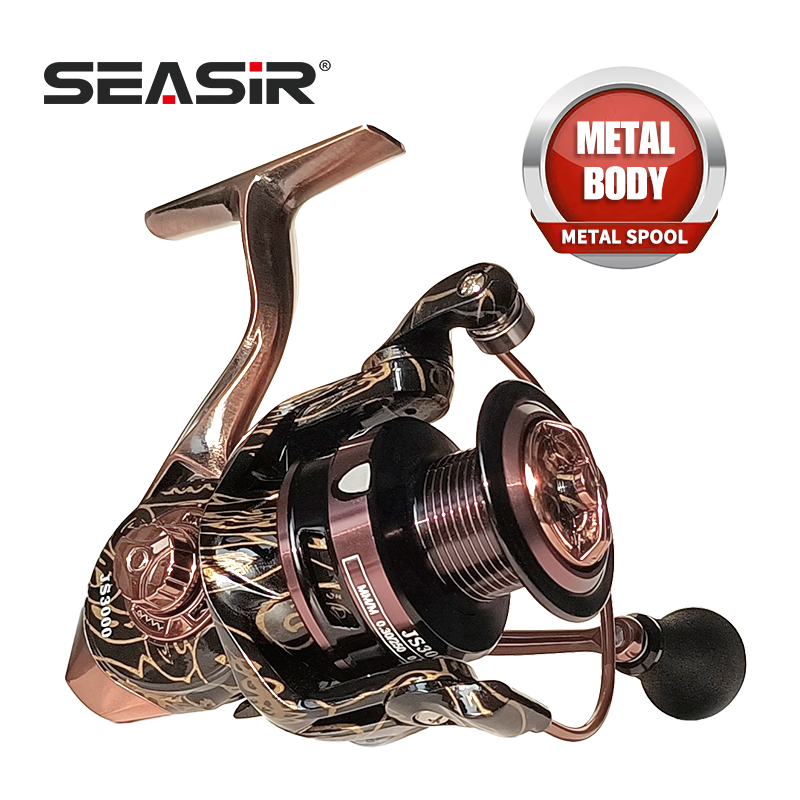 SEASIR Metal Spinning Fishing Reel - Affordable Choice for Carp, Lake, and  Ocean Fishing | Durable and Reliable Tackle Display