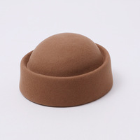 Chapeau Pillbox en Laine Hepburn pour Femme, Style Vintage Français, Old Money, Artistique, Béret, Mini Chapeau d'Hôtesse de l'Air, Luxe Automne Hiver