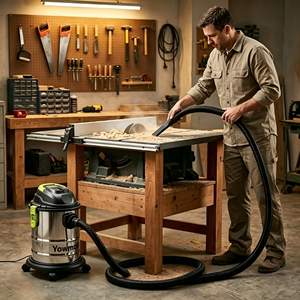 <span class=keywords><strong>Aspirateur</strong></span> eau et poussière Yowmoft WD20S multi-usages 20L <span class=keywords><strong>avec</strong></span> fonction souffleur pour garage et atelier – Solutions compactes - Product Image 3