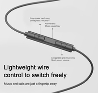 Écouteurs filaires numériques USB avec microphone intra-auriculaire à suppression de bruit et écouteurs de contrôle du volume de type C pour téléphone et sport